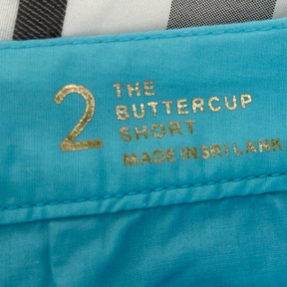 Lilly Pulitzer The Buttercup Short Blue Scallop Hem 5 inch inseam Cumulus Size 2 - Picture 3 of 6